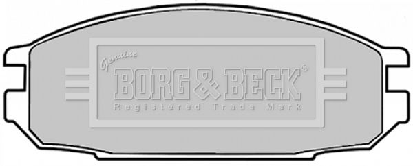 BORG & BECK Комплект тормозных колодок, дисковый тормоз BBP1331